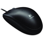 Logitech B100 Optical USB Mouse, 1000 DPI, 3 Buttons, Scroll Wheel, USB-A, Black - 910-001439