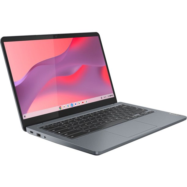 Lenovo IdeaPad Slim 3 14IAN8 14" HD Chromebook, Intel N100, 0.8GHz, 4GB RAM, 64GB eMMC, ChromeOS - 83BN0001US