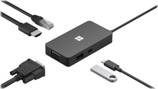 Microsoft Surface USB-C Travel Hub, HDMI, VGA, Ethernet, 1xUSB-C, 1xUSB-A - 1E4-00001