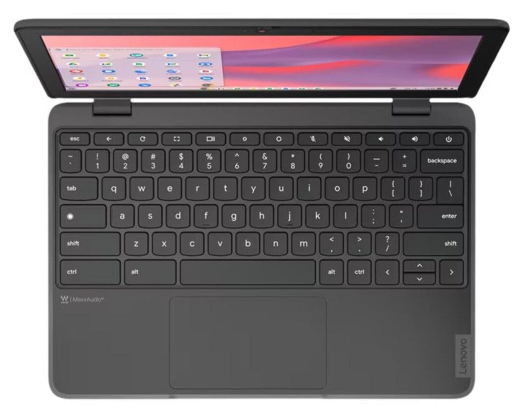 Lenovo 100e Gen-4 11.6" HD Chromebook, Intel N100, 0.8GHz, 8GB RAM, 64GB eMMC, ChromeOS - 83G80001US