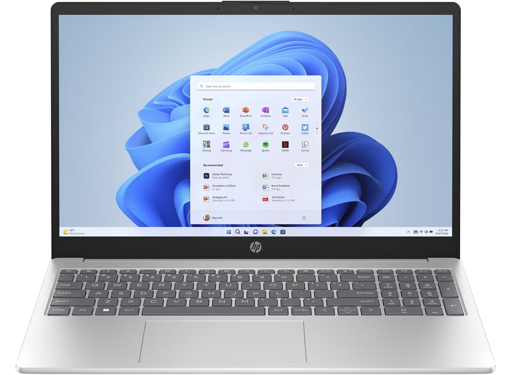 HP 15-fd0048ca 15.6" HD Notebook, Intel N100, 4GB RAM, 128GB UFS, Win11HS - 81U97UA#ABL (Refurbished)