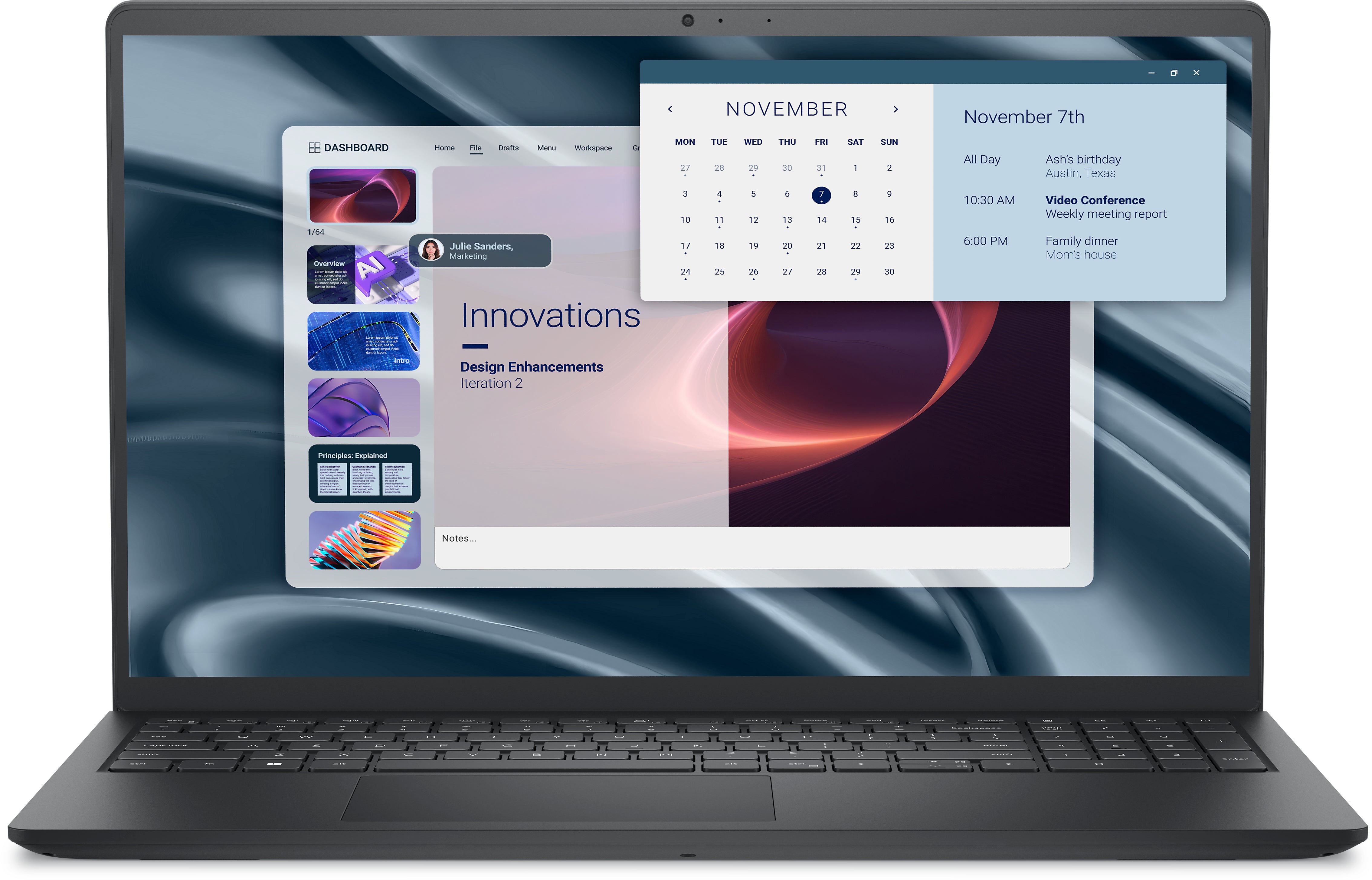 Dell Pro 15 Essential PV15255 15.6" FHD Notebook, AMD R3-7320U, 8GB RAM, 512GB SSD, Win11P - 0M7JD
