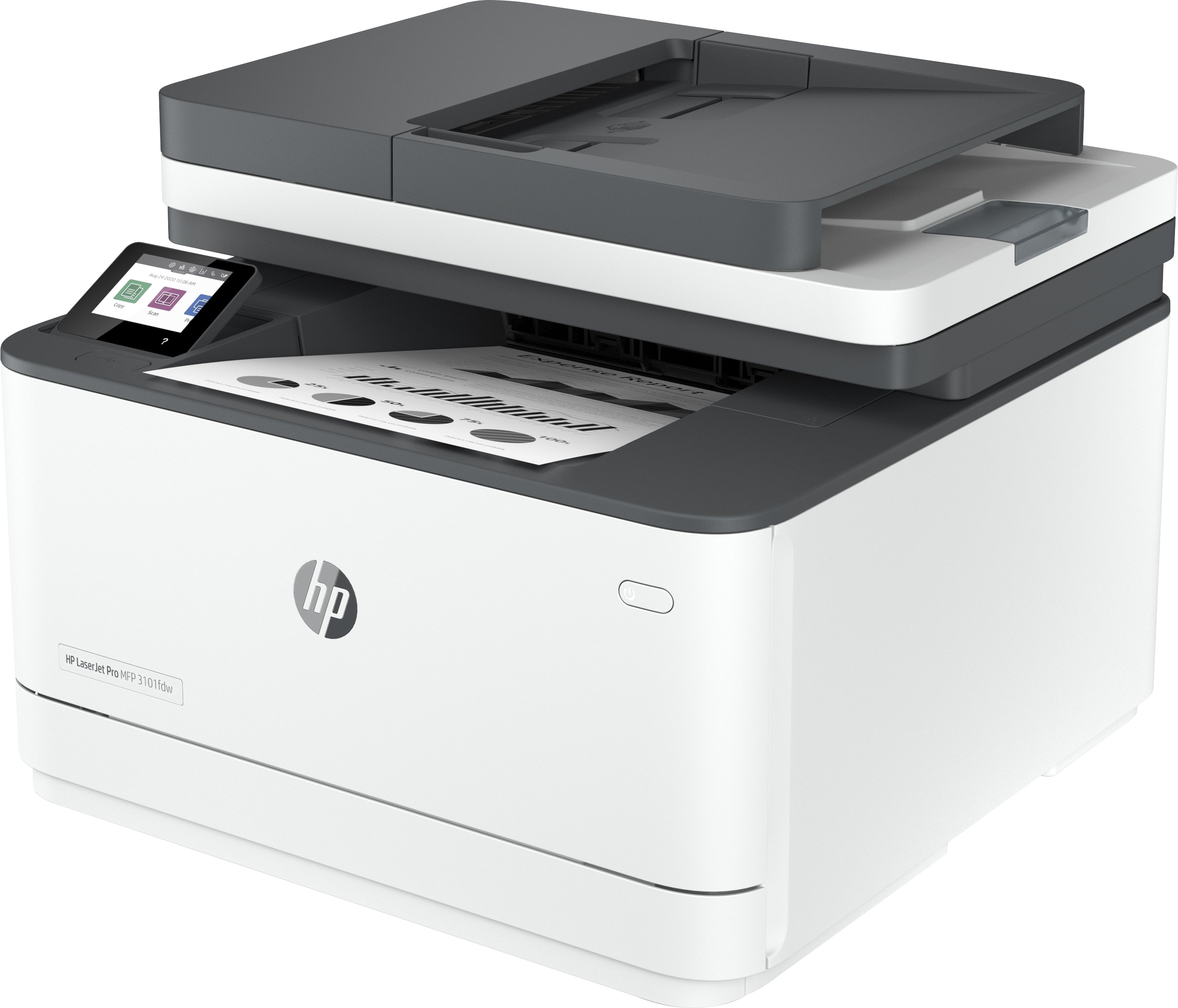 HP LaserJet Pro 3101fdw Wireless Monochrome MFP Printer, 35ppm, Print/Copy/Scan/Fax, Ethernet, USB, WiFi - 3G628F#BGJ (Certified Refurbished)