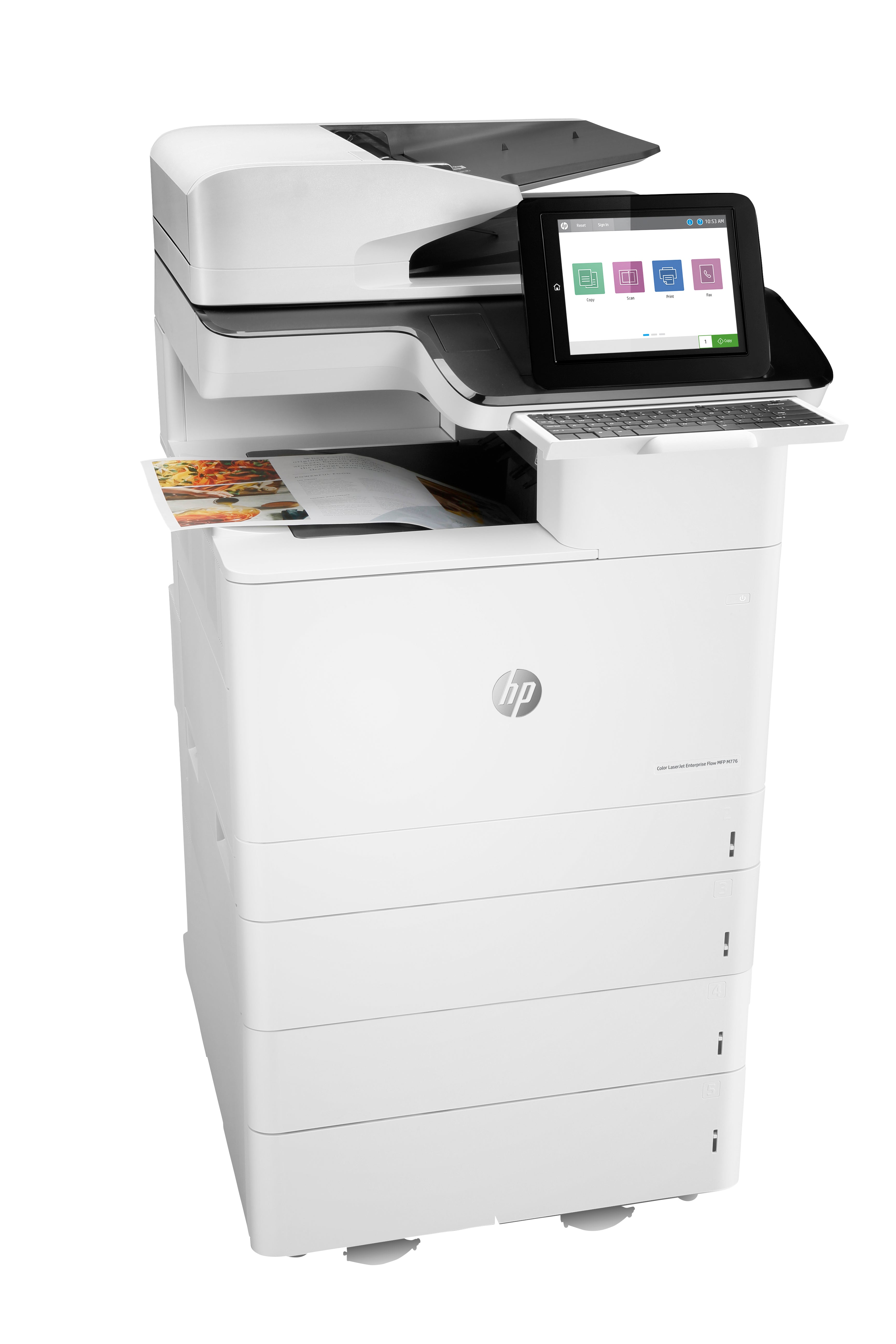 HP LaserJet Enterprise Flow M776z MFP Color Printer, 45/45 ppm, Ethernet, USB, Wi-Fi - 3WT91A#BGJ (Certified Refurbished)