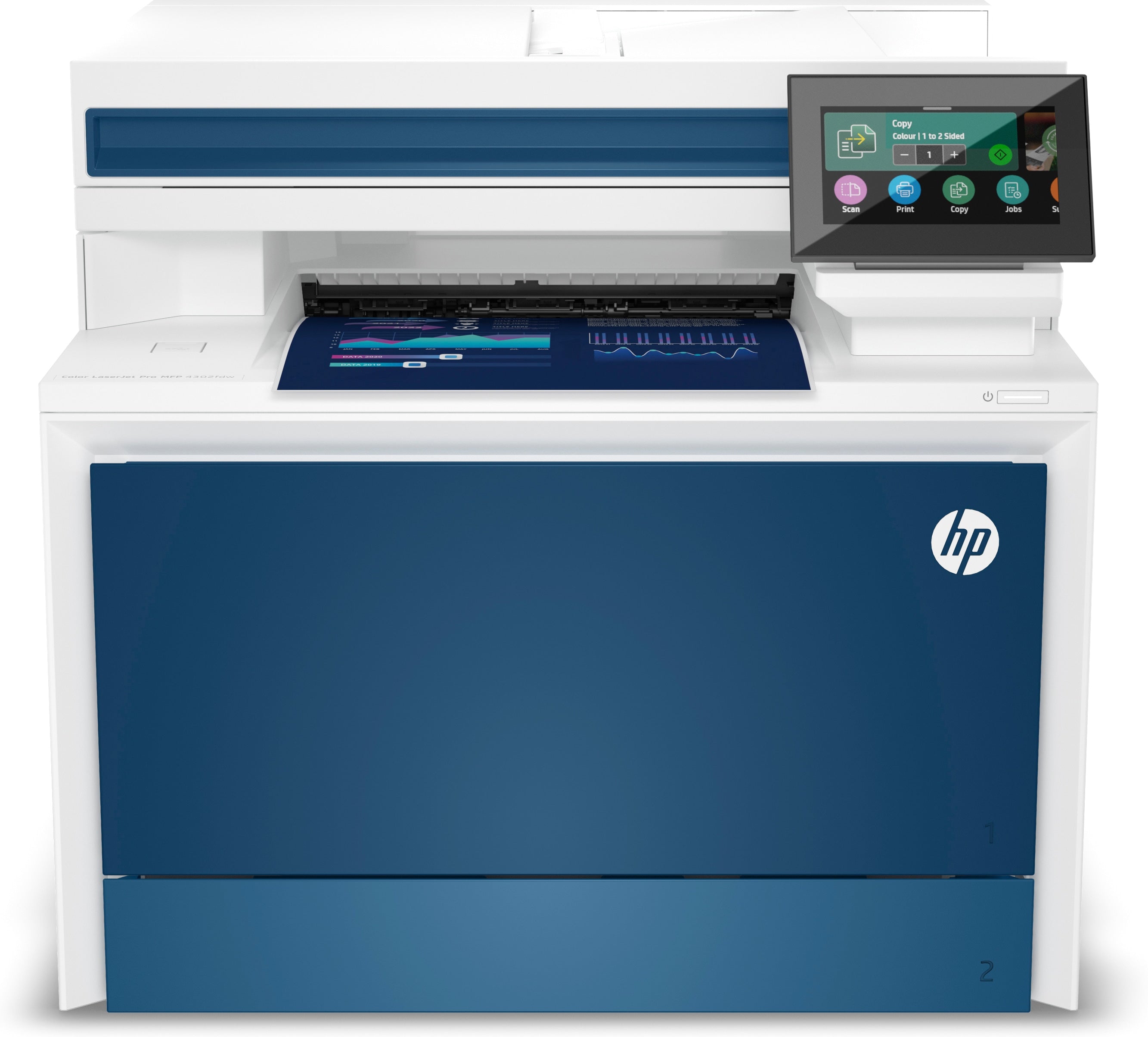 HP Color LaserJet Pro 4301fdw MFP Wireless Printer, 35/35 ppm, 512MB, Print/Copy/Scan/Fax - 4RA82F#BGJ (Certified Refurbished)