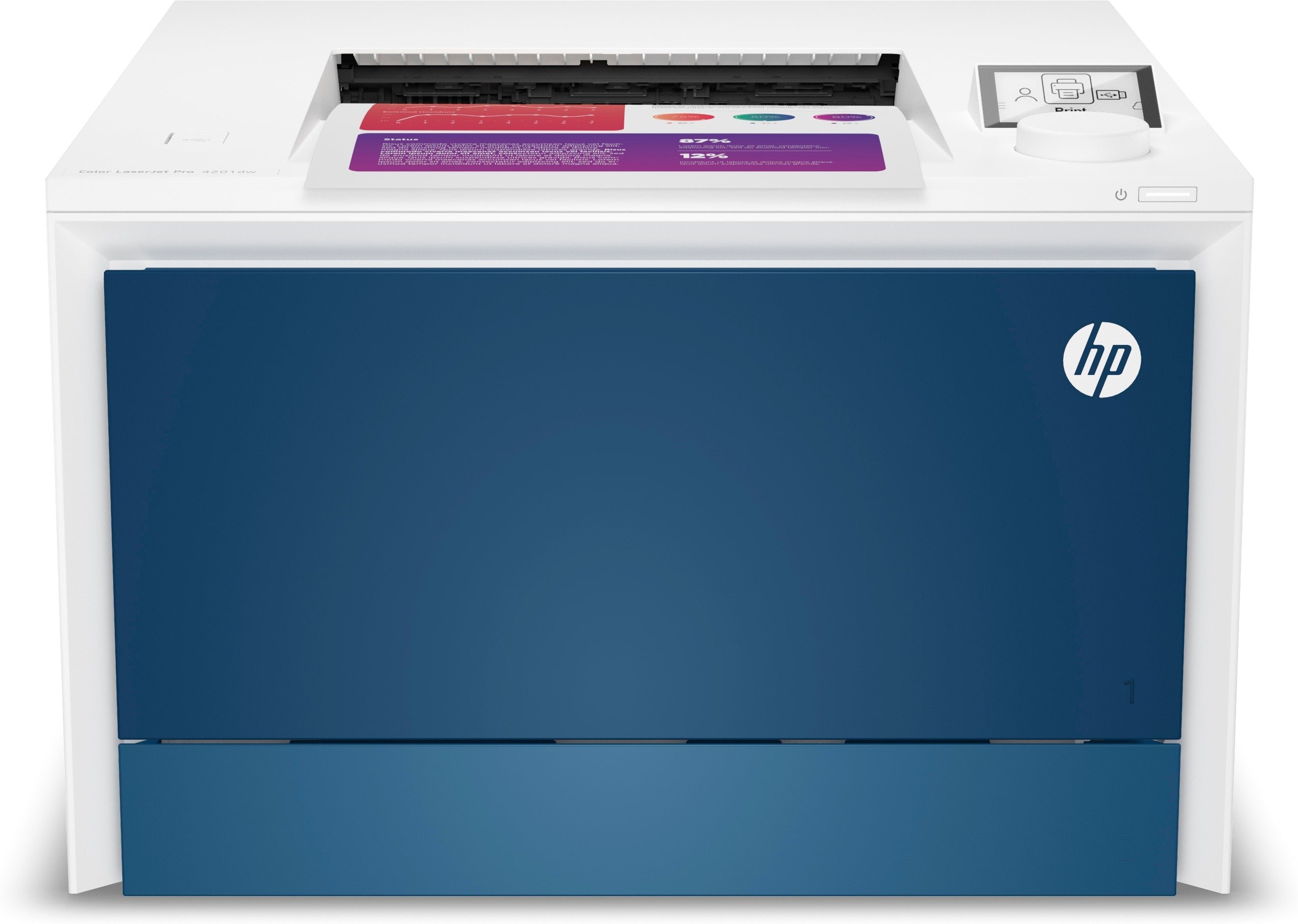 HP Color LaserJet Pro 4201dw Wireless Printer, 35/35 ppm, 512MB, Ethernet, USB - 4RA86F#BGJ (Certified Refurbished)