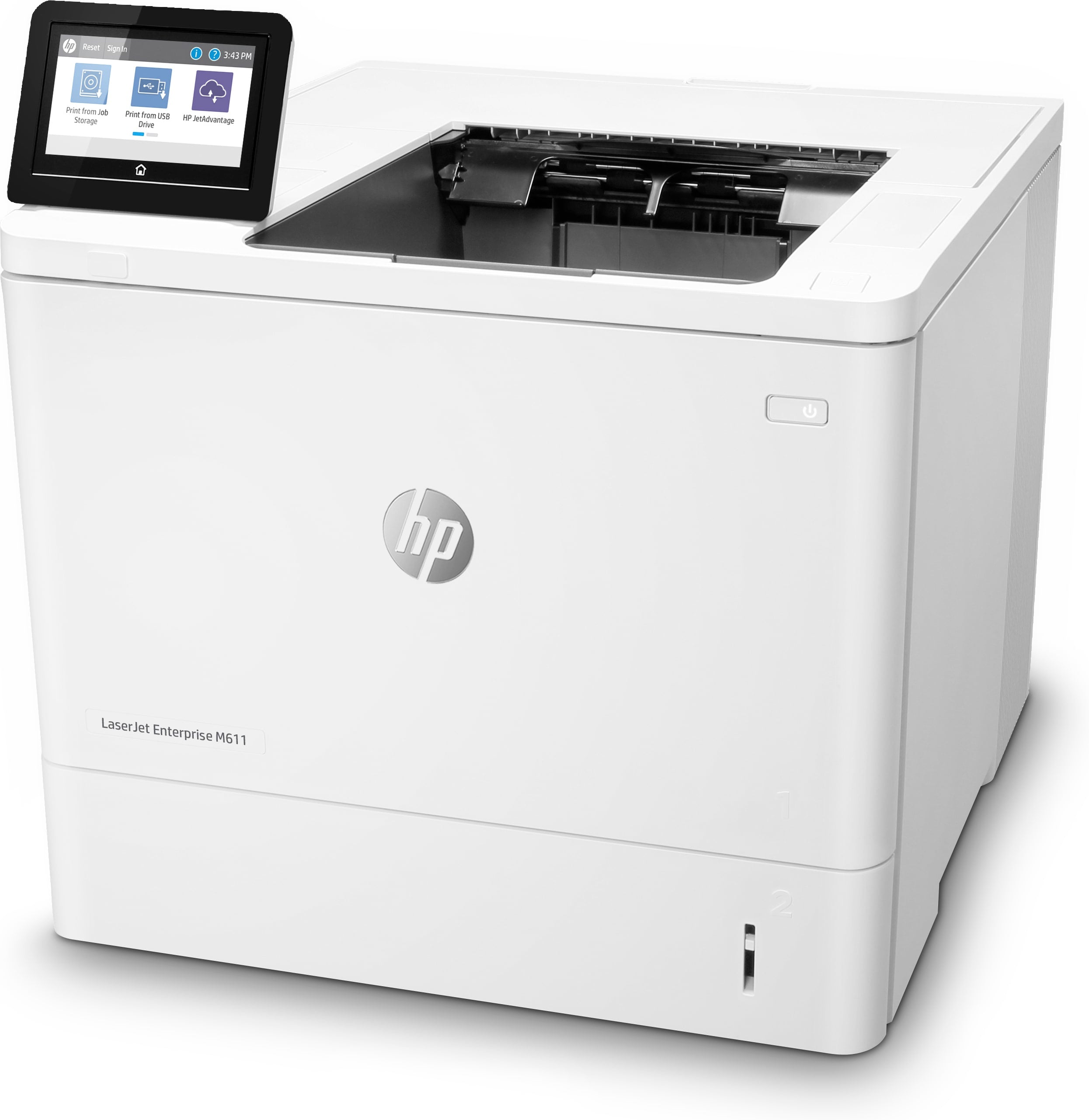 HP LaserJet Enterprise M611dn Monochrome Laser Printer, 65 ppm, 512MB, Ethernet, USB - 7PS84A#BGJ (Certified Refurbished)