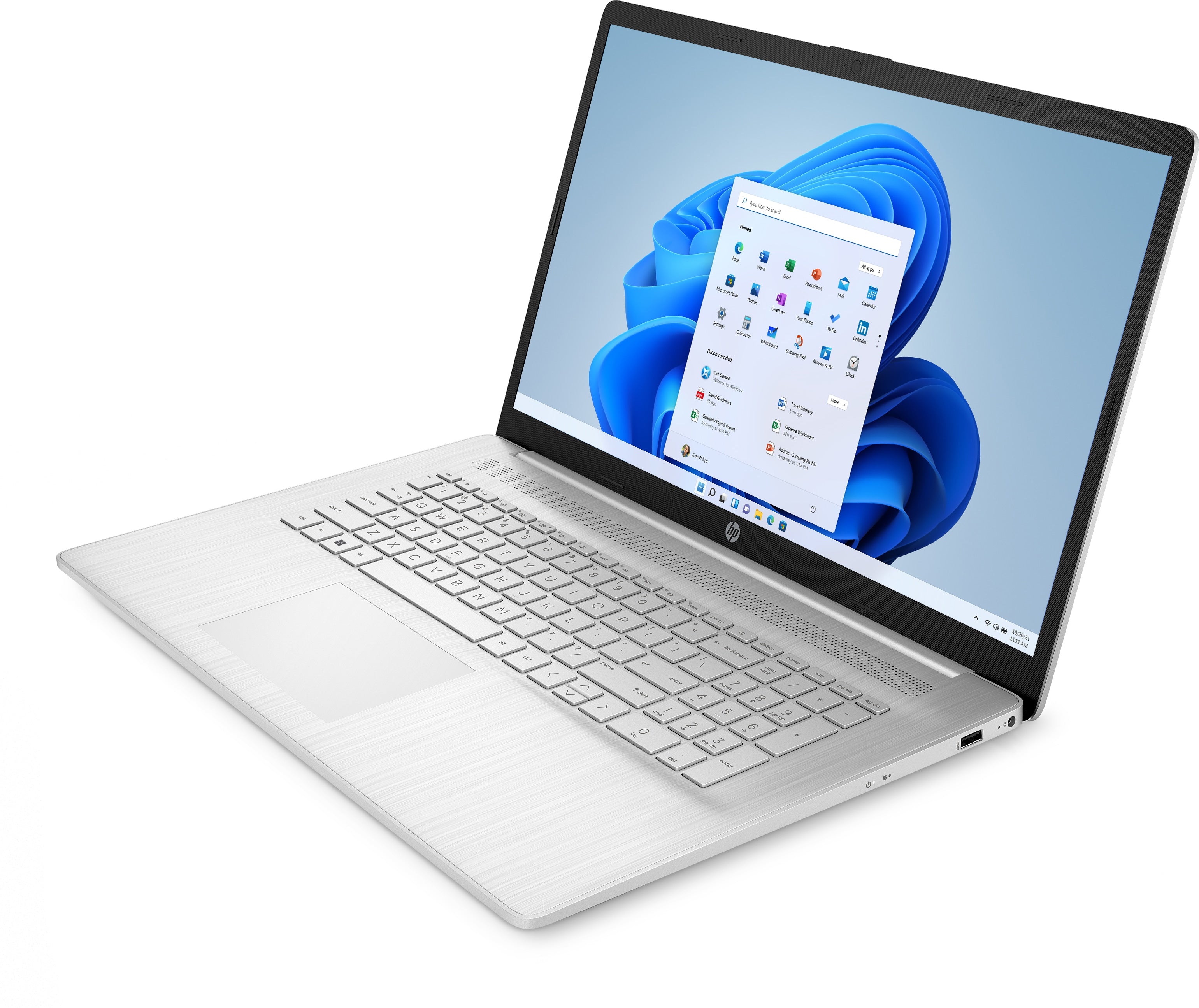 HP 17-cp2033dx 17.3" HD+ Notebook, AMD R3-7320U, 2.40GHz, 8GB RAM, 256GB SSD, Win11HS - 8D617UA#ABA (Certified Refurbished)