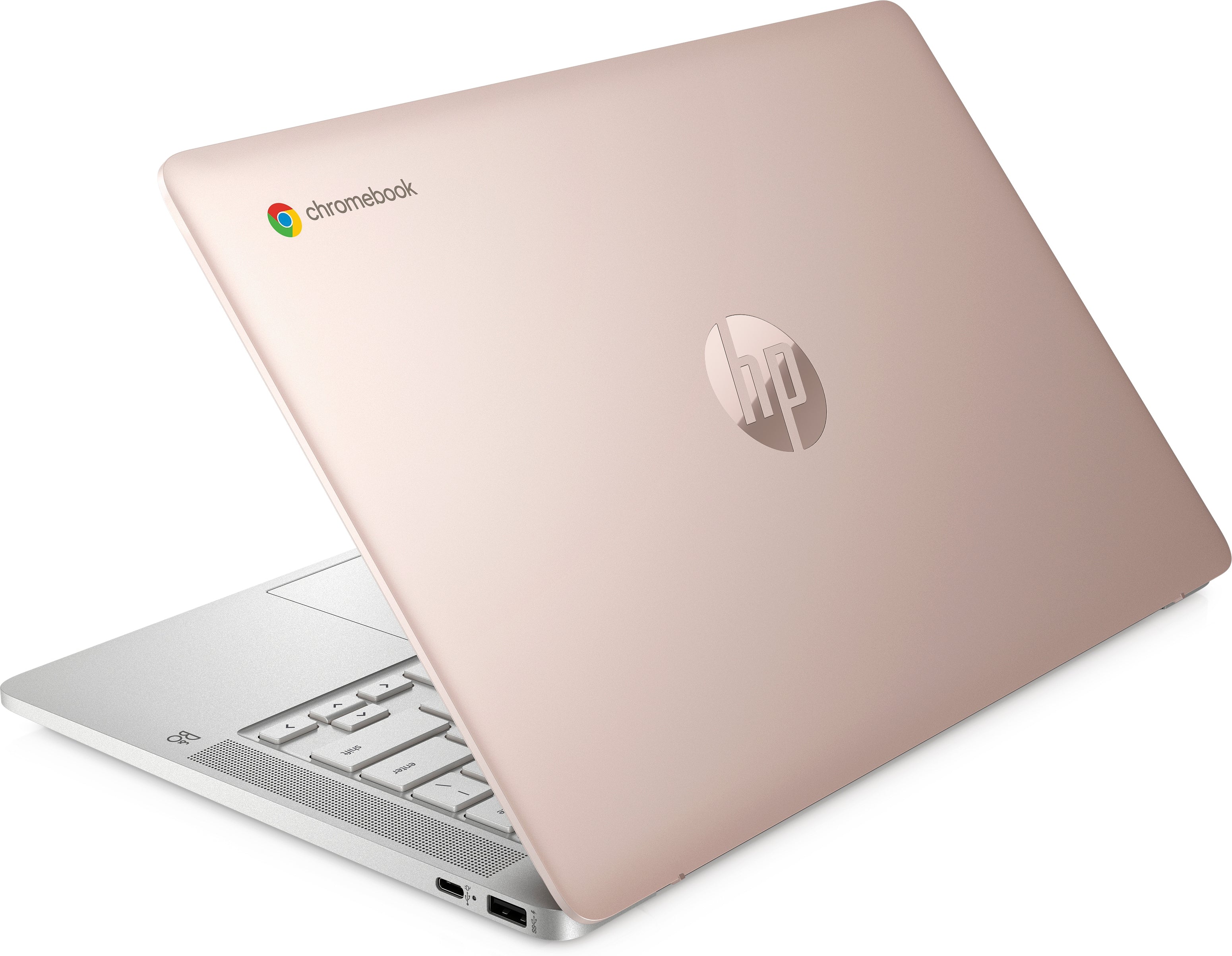 HP 14a-na0702ds 14" HD Chromebook, Intel Celeron N4120, 1.10GHz, 4GB RAM, 128GB eMMC, ChromeOS - 8T834UA#ABA (Refurbished)