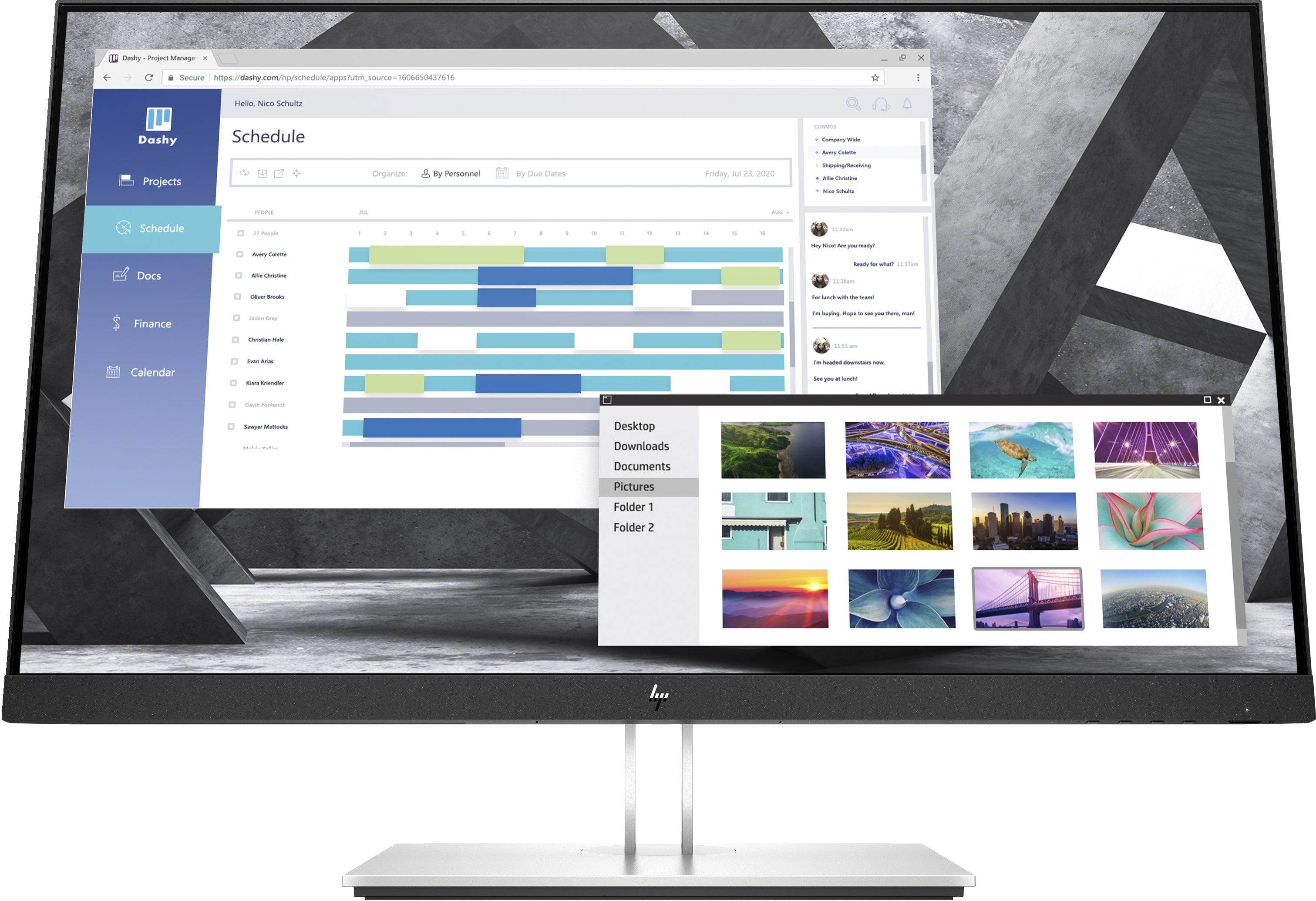 HP E27q G4 27" QHD Monitor, 16:9, 5MS, 5000000:1-Contrast - 9VG82AA#ABA (Certified Refurbished)