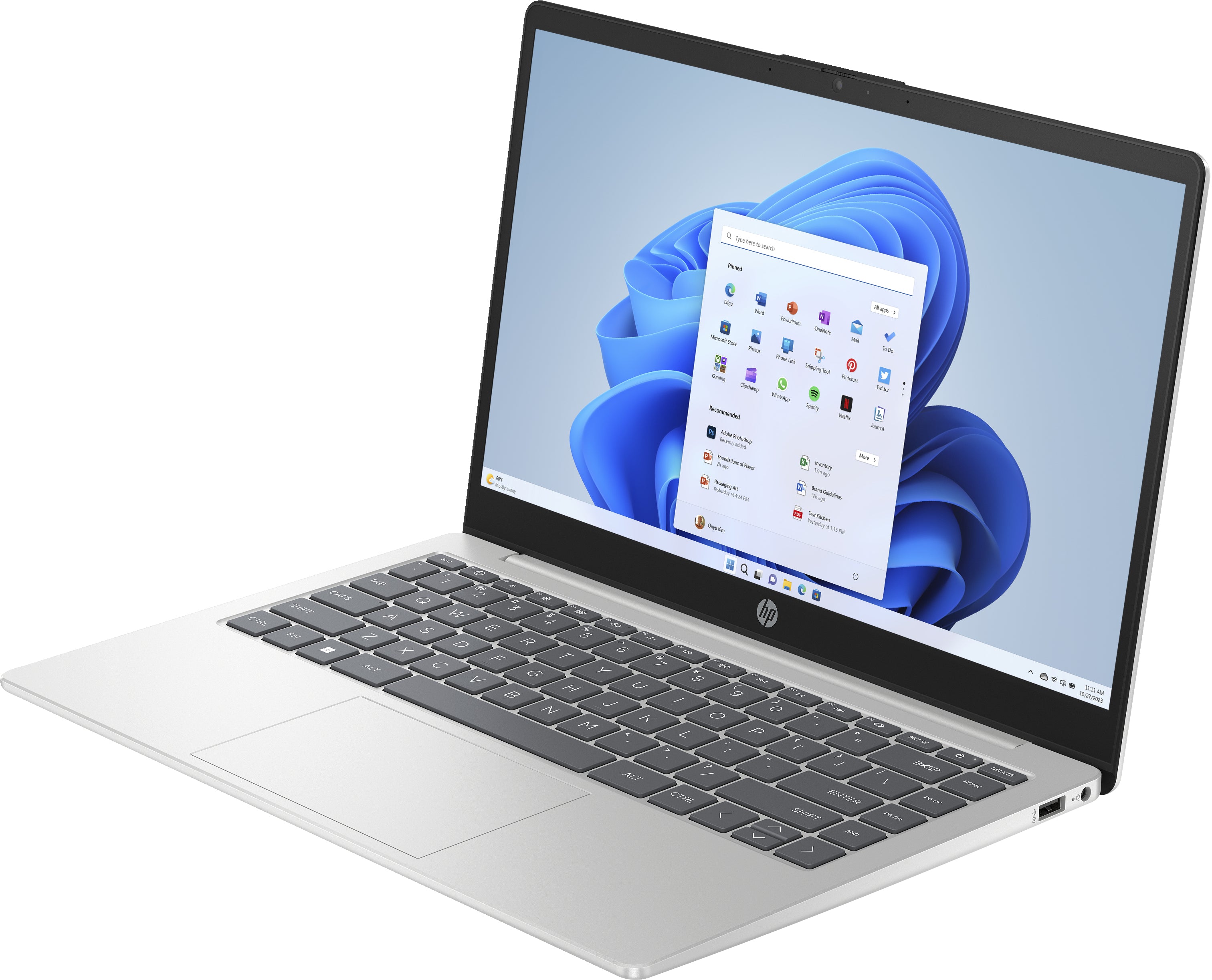 HP 14-em0536nr 14" HD Notebook, AMD R5-7520U, 2.80GHz, 8GB RAM, 512GB SSD, Win11H - BH4L0UA#ABA