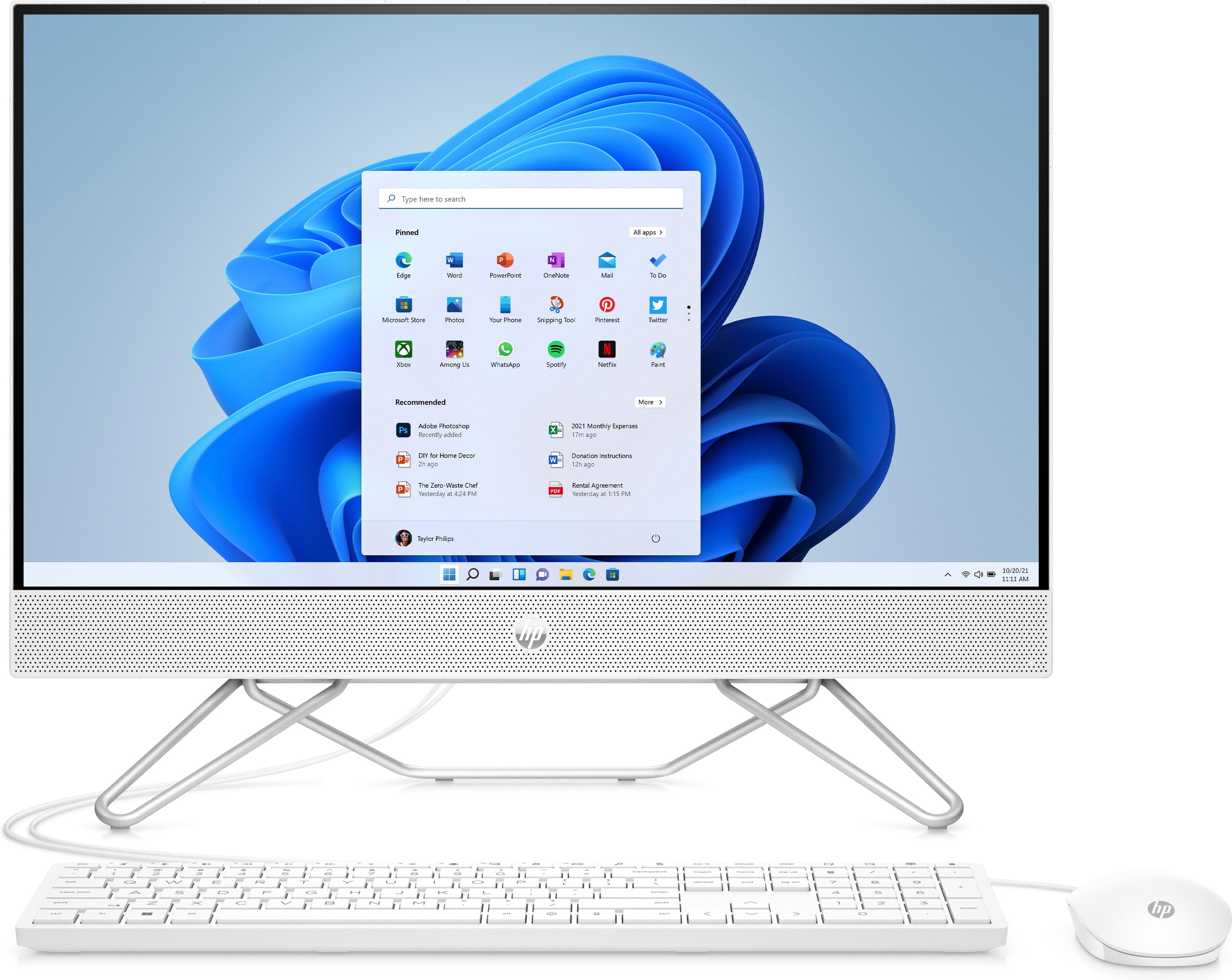 HP 24-cb1210 23.8" FHD All-in-One PC, Intel i5-1235U, 1.30GHz, 8GB RAM, 256GB SSD, Win11H - 9Y072AA#ABA