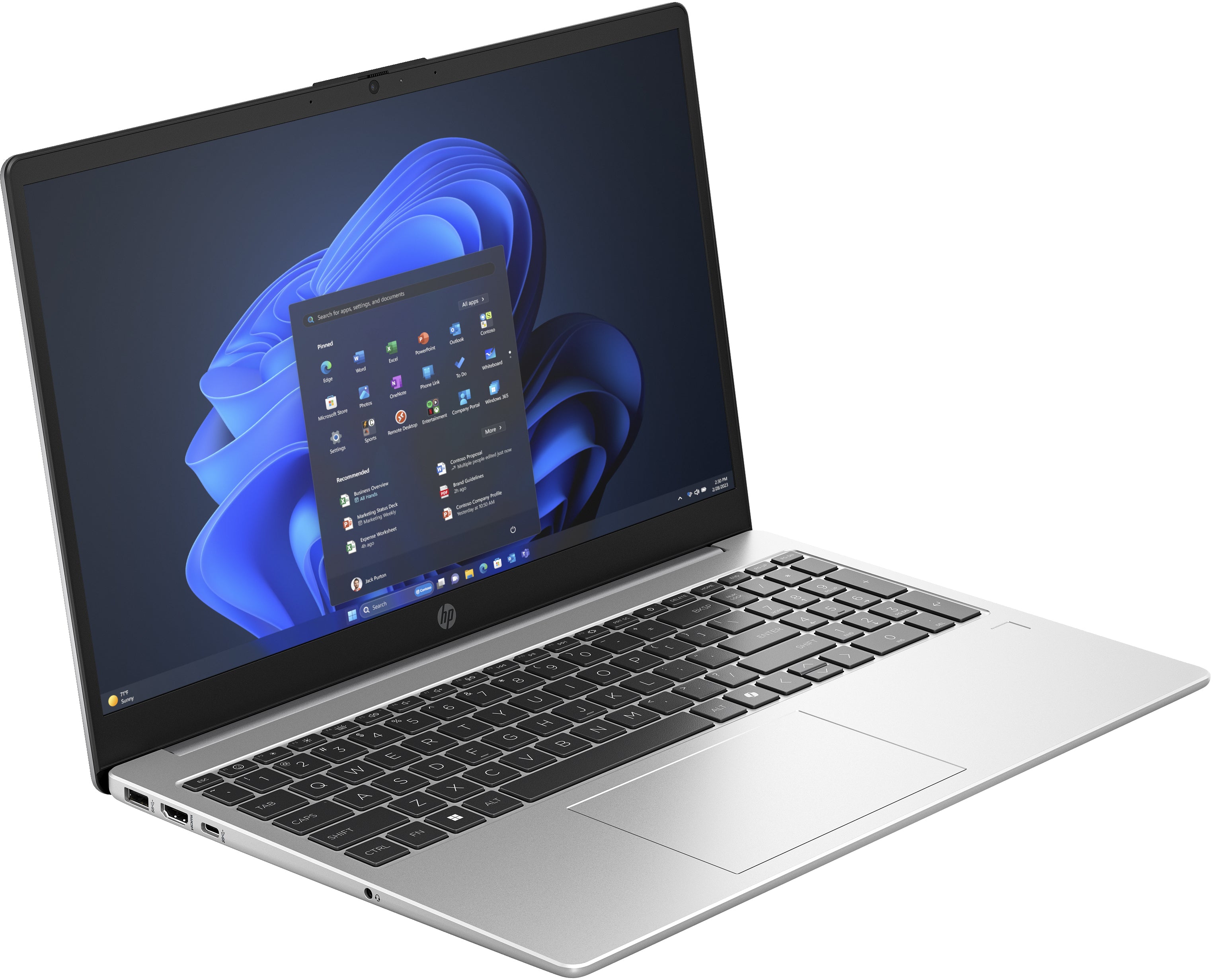 HP 255R G10 15.6" FHD Notebook, AMD R5-7535U, 2.90GHz, 16GB RAM, 256GB SSD, Win11P - B49HSAT#ABA