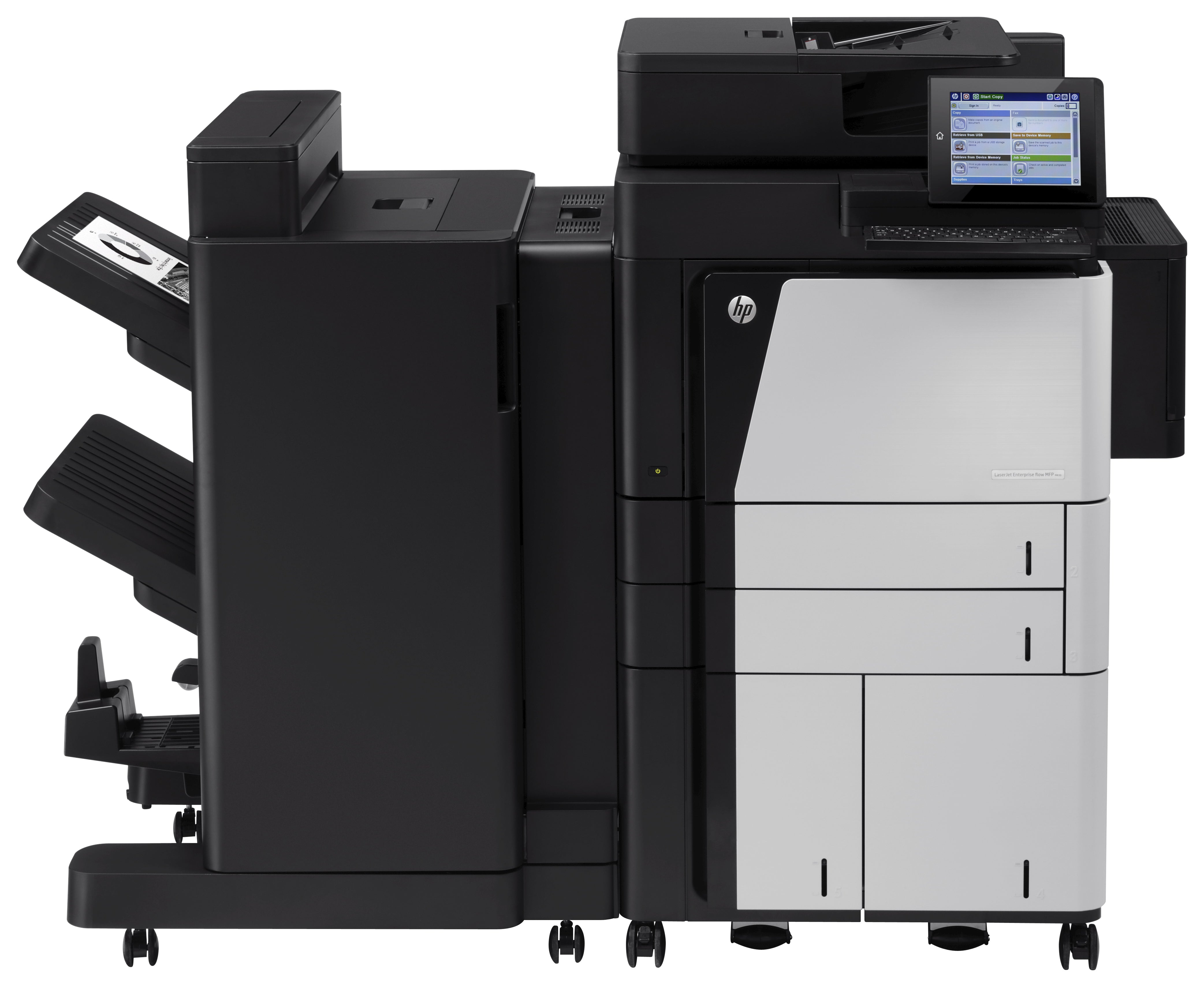 HP LaserJet Enterprise Flow M830z MFP B/W Printer, 55 ppm, Ethernet, Wi-Fi, USB - D7P68A#BGJ (Certified Refurbished)