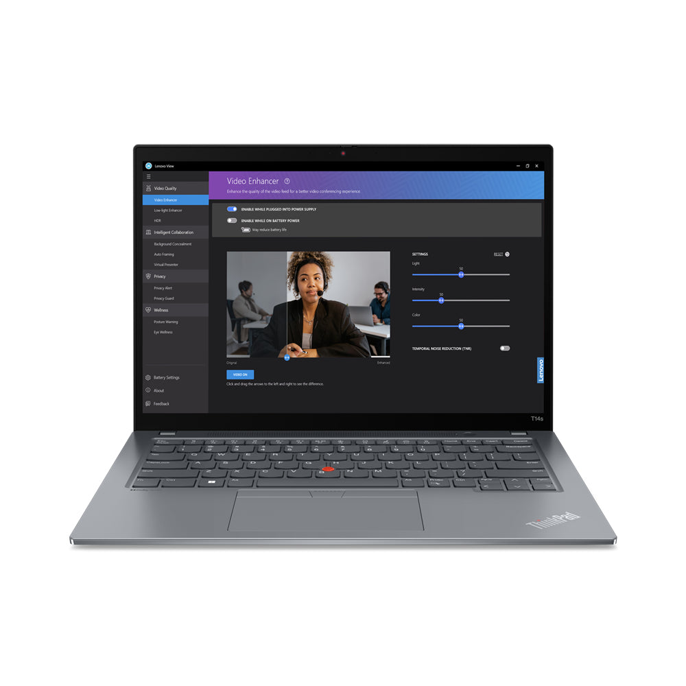 Lenovo ThinkPad T14s Gen 4 14" WUXGA Notebook, Intel i7-1355U, 1.70GHz, 16GB RAM, 512GB SSD, Win11P - 21F6001BUS