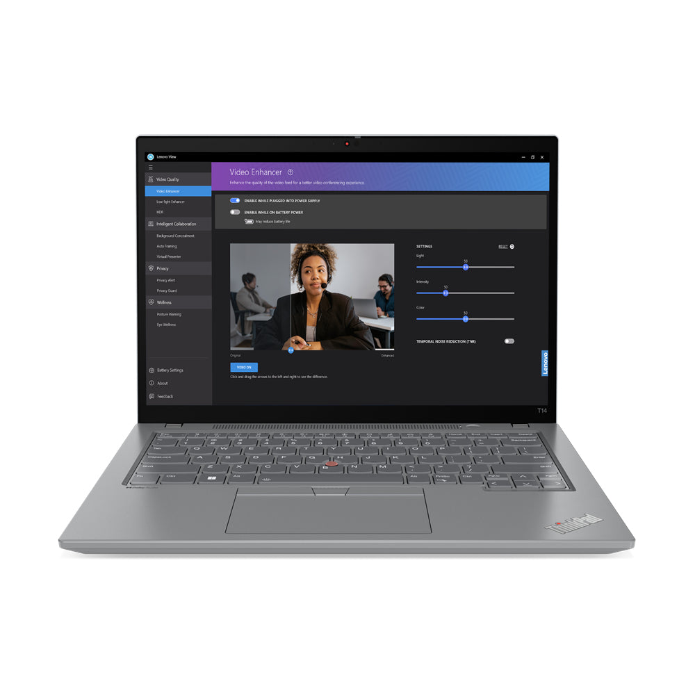 Lenovo ThinkPad T14 Gen 4 14" WUXGA Notebook, Intel i7-1355U, 1.70GHz, 16GB RAM, 512GB SSD, Win11P - 21HD002BUS