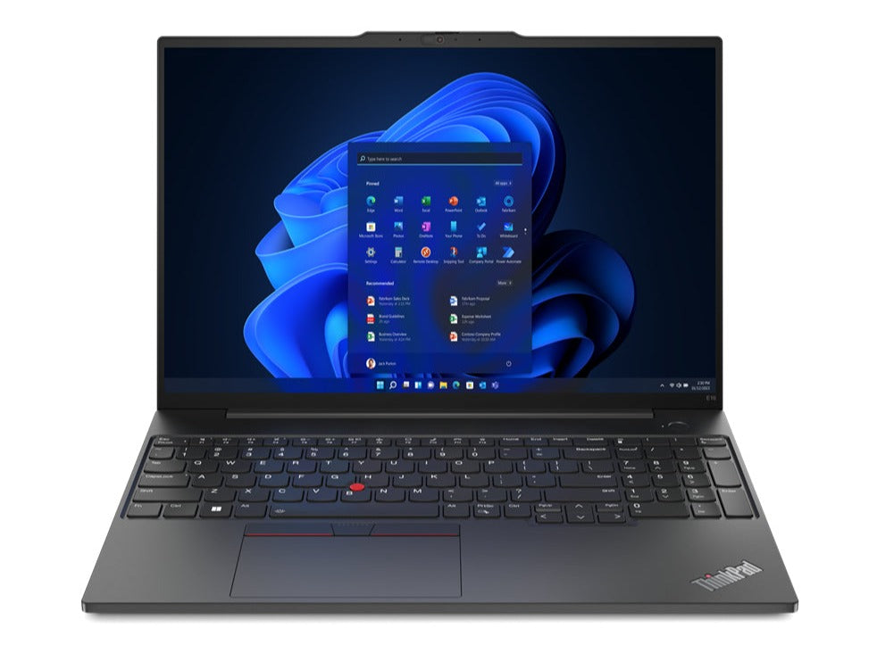 Lenovo ThinkPad E16 Gen 1 16" WUXGA Notebook, AMD R7-7730U, 2.0GHz, 16GB RAM, 512GB SSD, Win11P - 21JT001QUS