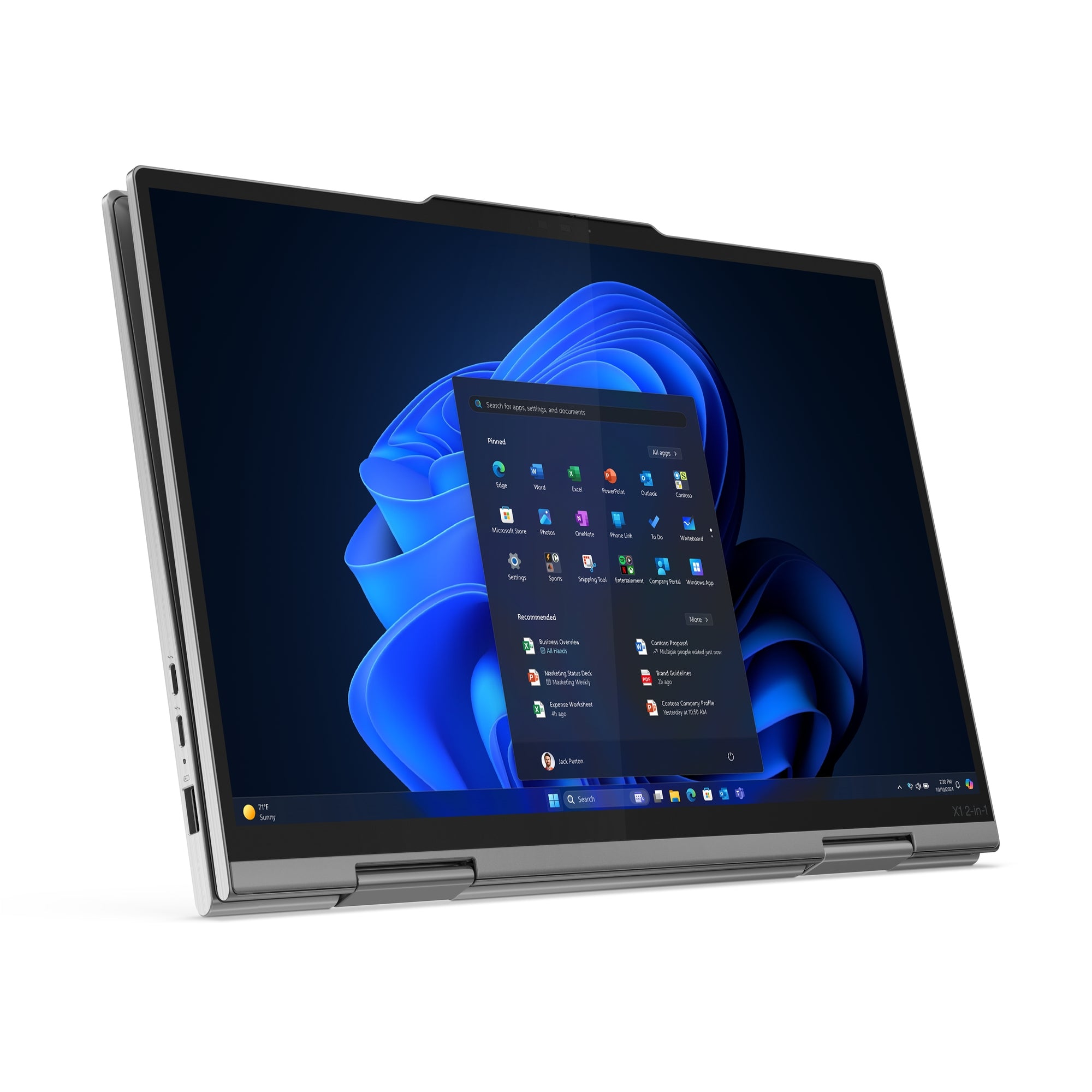 Lenovo ThinkPad X1 Gen 10 14" WUXGA Convertible Notebook, Intel Ultra 7 268V, 32GB RAM, 512GB SSD, Win11P - 21NU0036US