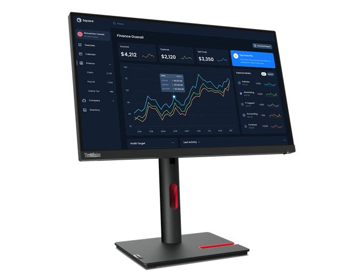 Lenovo ThinkVision T22i-30 21.5" FHD WLED Monitor, 16:9, 6ms, 1000:1-Contrast - 63B0MAT6US