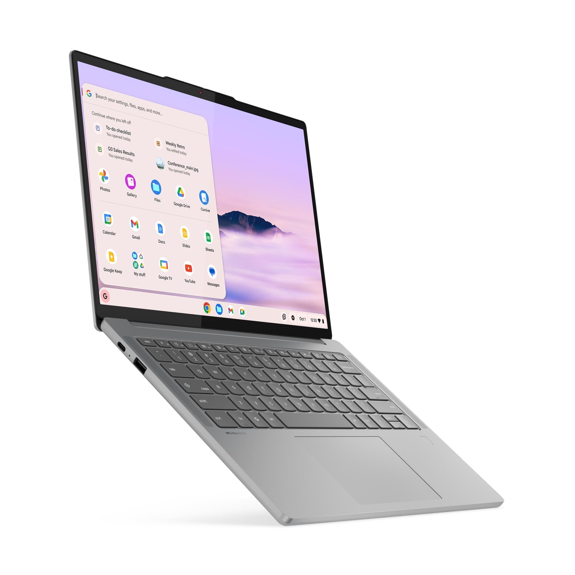 Lenovo 14M9610 14" WUXGA Chromebook, MediaTek Kompanio Ultra 910, 16GB RAM, 256GB UFS, ChromeOS - 83MW000EUS