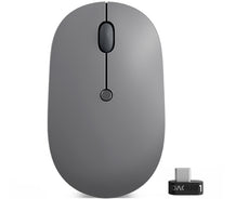 Lenovo Go USB-C Wireless Mouse, Blue Optical, 2.4GHz, Scroll Wheel, 3 Buttons, Storm Grey - GY51C21210
