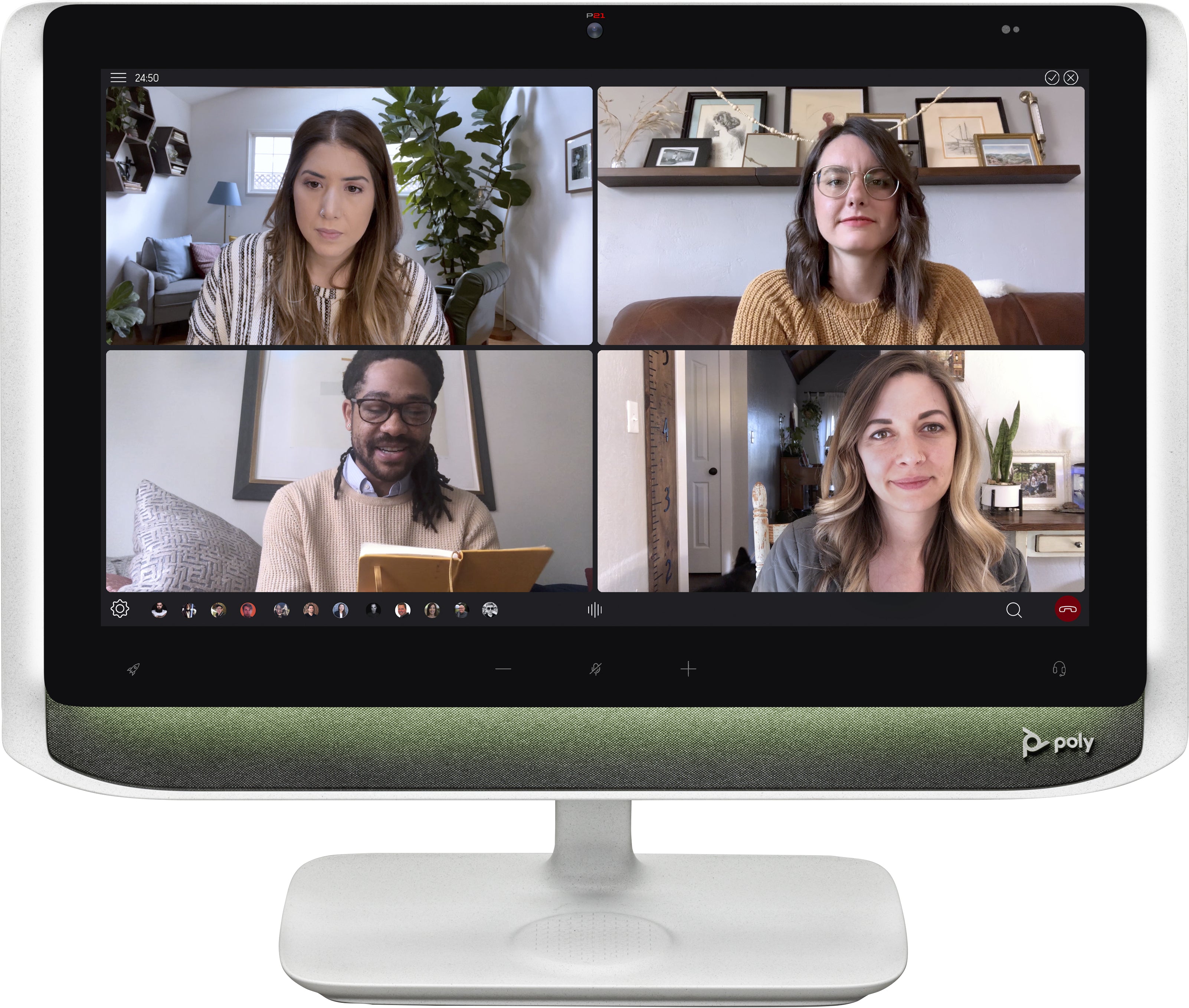 HP Poly Studio P21 21.5" FHD Webcam LCD Monitor, 16:9, 1000:1-Contrast - 760Q9AA#ABA