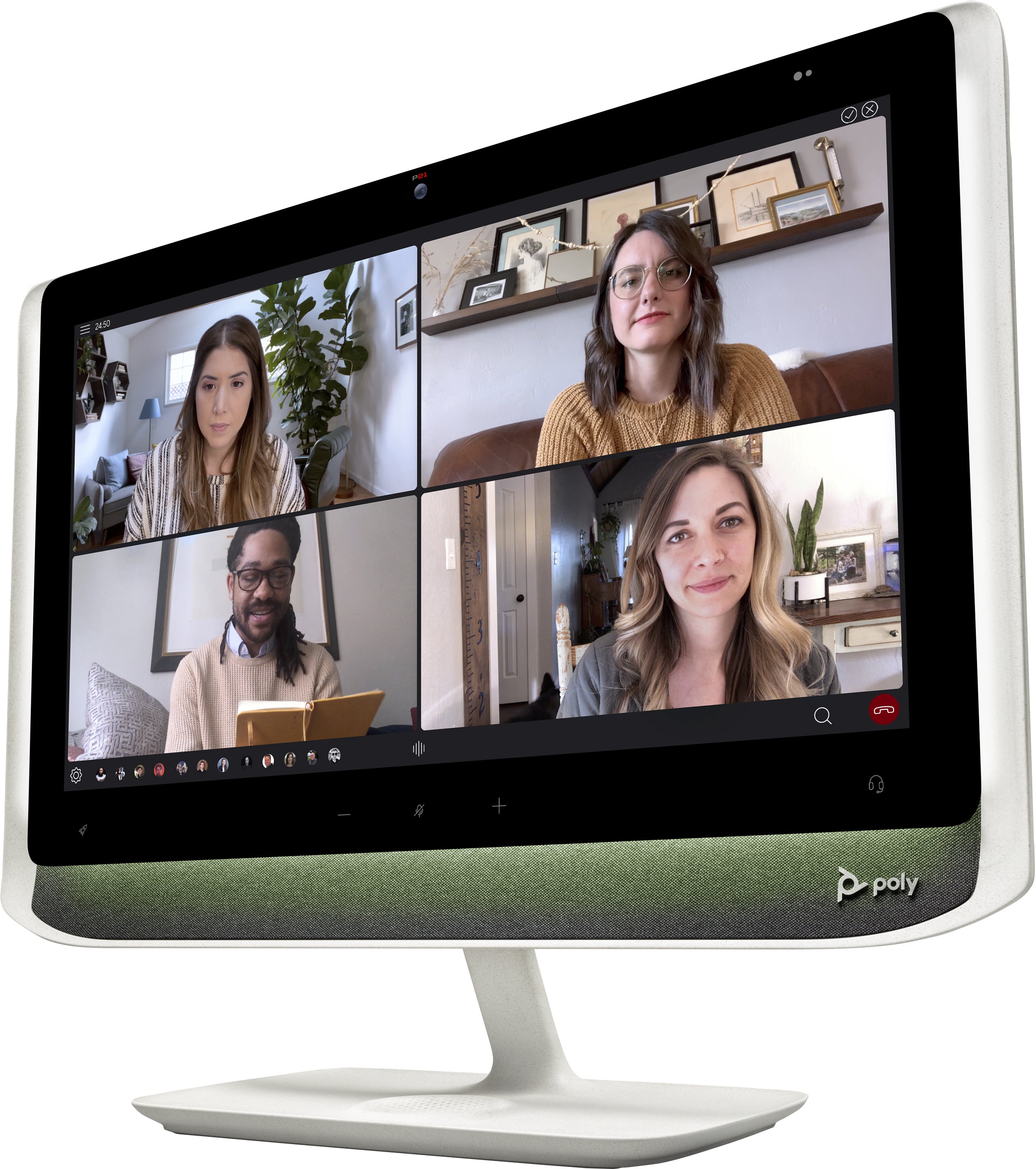 HP Poly Studio P21 21.5" FHD Webcam LCD Monitor, 16:9, 1000:1-Contrast - 760Q9AA#ABA