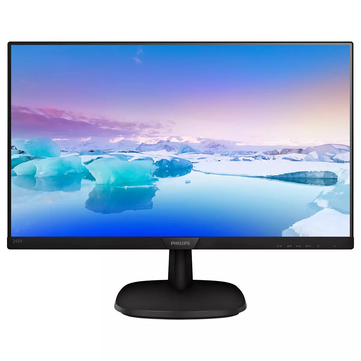Philips V Line 23.8" FHD LCD Monitor With LED Backlight, 16:9, 4ms, 1000:1-Contrast - 243V7QJAB