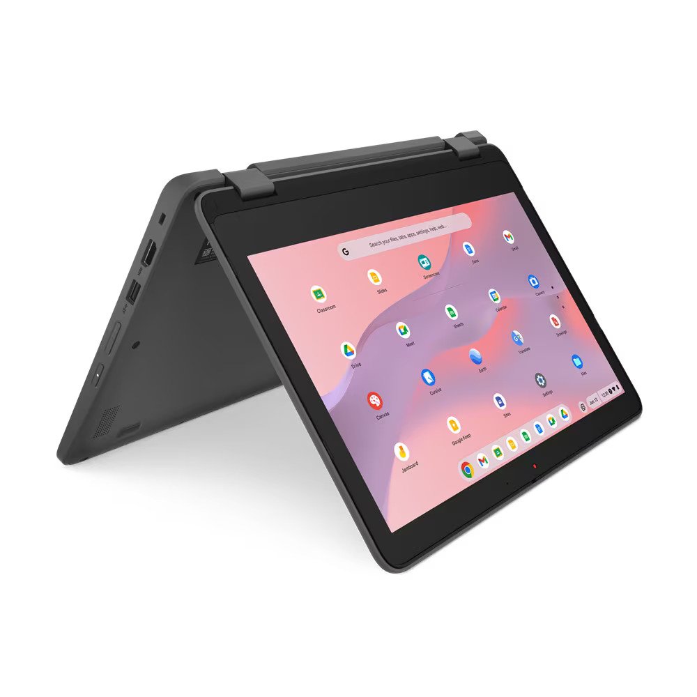 Lenovo 300e Yoga Gen 4 11.6" HD Convertible Chromebook, MediaTek Kompanio 528, 2.20GHz, 4GB RAM, 32GB eMMC, ChromeOS- 82W2002HUS