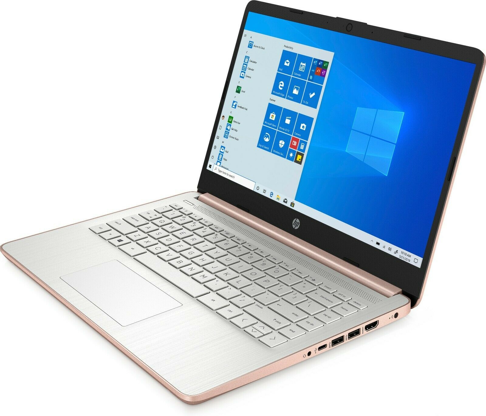 HP 14-dq3280nr 14" HD Notebook, Intel Celeron N4500, 1.10GHz, 4GB RAM, 64GB eMMC, Win11HS - C42BPUA#ABA