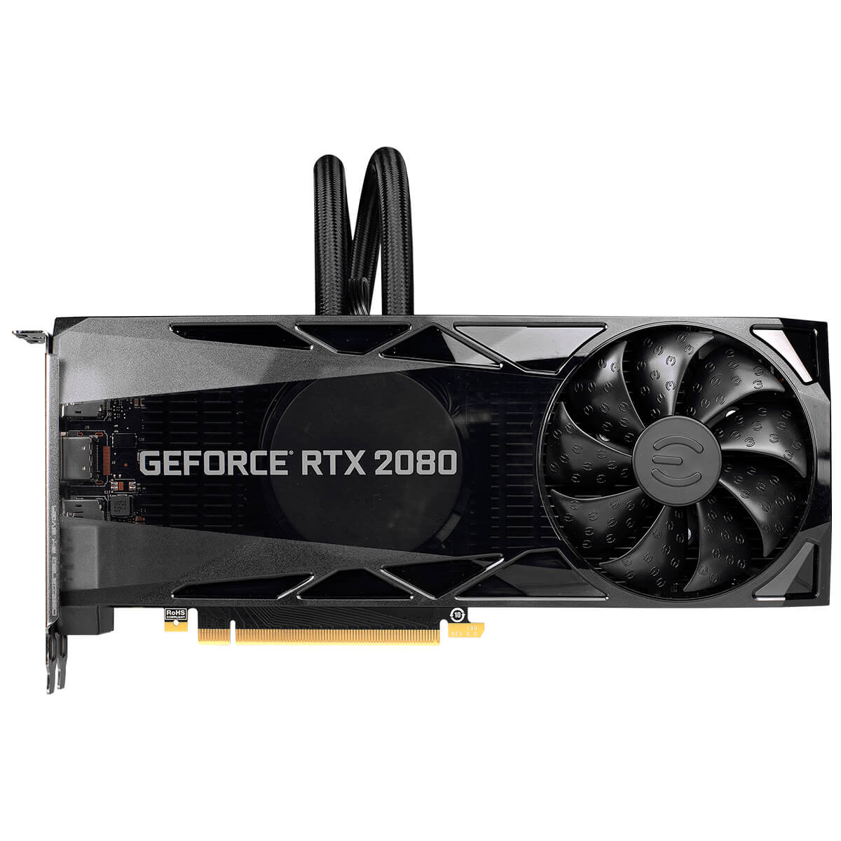 EVGA GeForce RTX 2080 Graphic Card, XC Hybrid Gaming Graphic Card, 8 GB GDDR6, 1.80 GHz Core, 256 bit Memory Bus Width, DisplayPort, HDMI - 08G-P4-2184-KR
