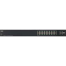 Cisco SG200-18 18-Port Gigabit Smart Managed Switch, 16 RJ-45 + 2 Combo Gigabit SFP Ports - SLM2016T-NA (Certified Refurbished)
