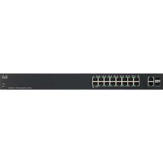 Cisco SG200-18 18-Port Gigabit Smart Managed Switch, 16 RJ-45 + 2 Combo Gigabit SFP Ports - SLM2016T-NA (Certified Refurbished)