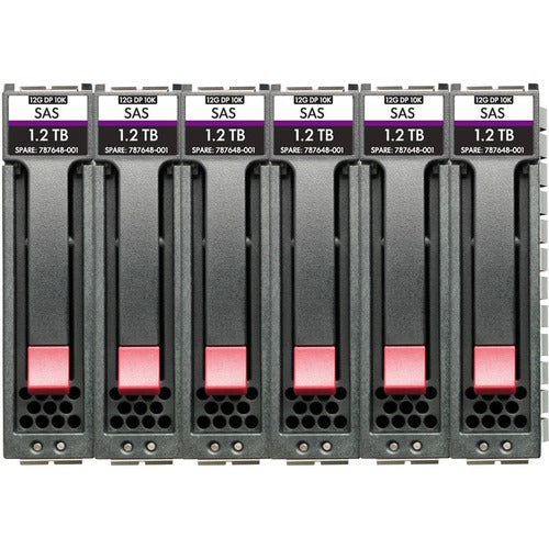 HPE MSA 7.2TB 12G SAS SFF Internal Hard Drive, 6 x 1.2TB, 10000 rpm, 2.5" HDD - R0P85A
