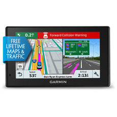 Garmin DriveAssist 51 LMT-S Automobile Portable GPS Navigator, 5" Touchscreen Color Display, Dash Cam, Mountable, Black - 010-01682-02