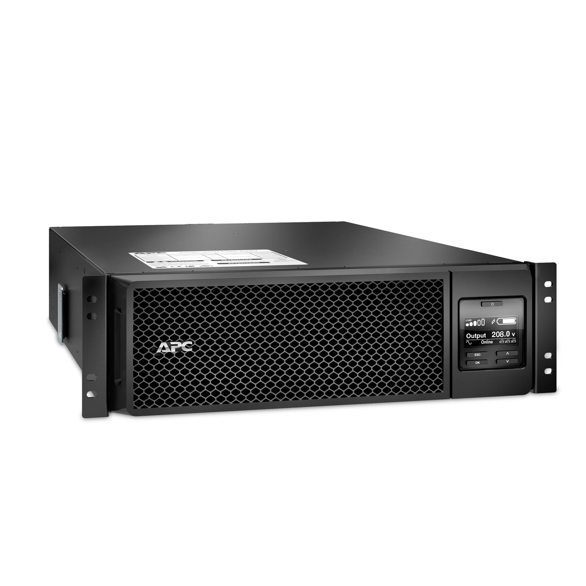 APC Smart-UPS SRT 5000VA RM 208V, Sine Wave, RJ-45, USB - SRT5KRMXLT
