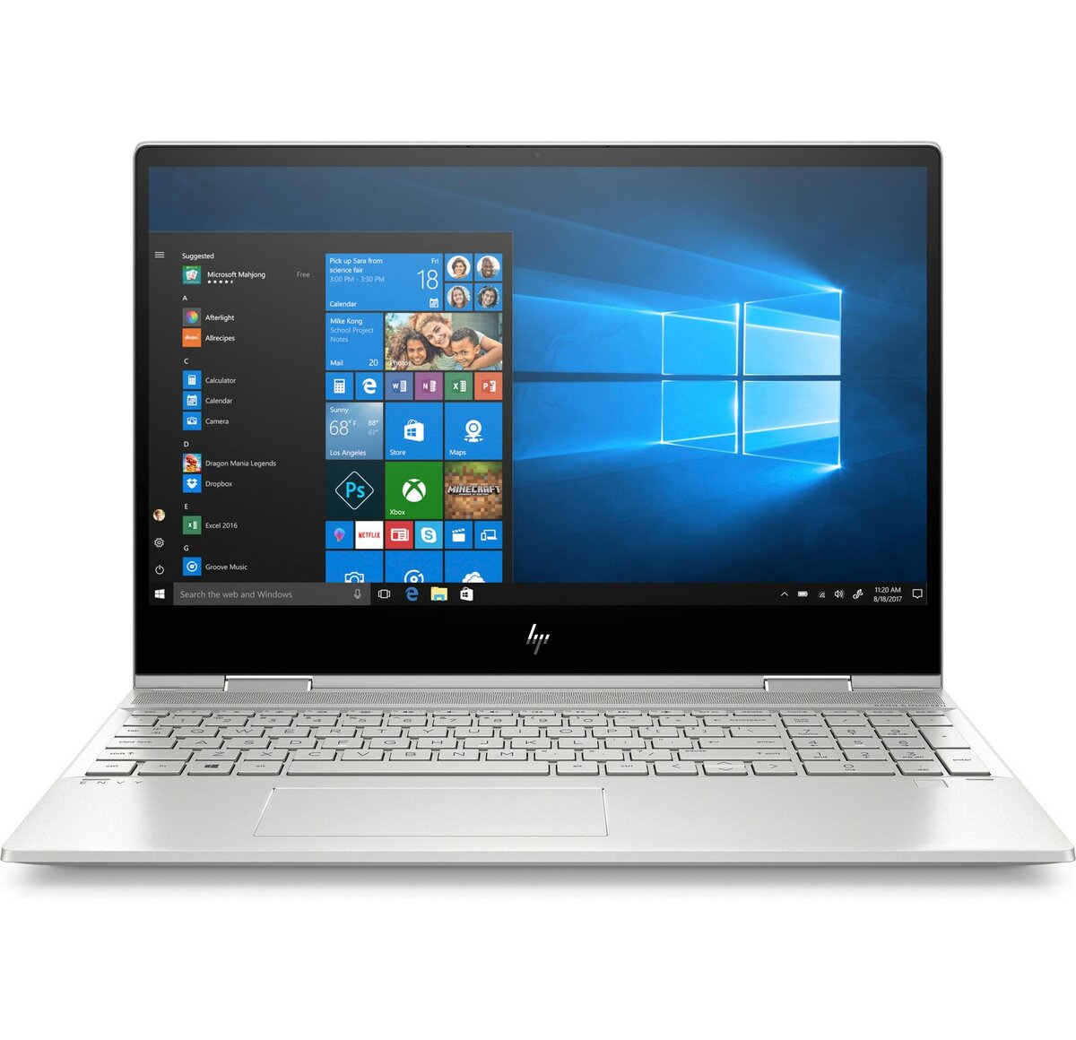 HP Envy x360 15-dr1010nr 15.6" FHD (Touch) Convertible Notebook, Intel i7-10510U, 1.80GHz, 8GB RAM, 512GB SSD, Win10H - 9LL08UA#ABA