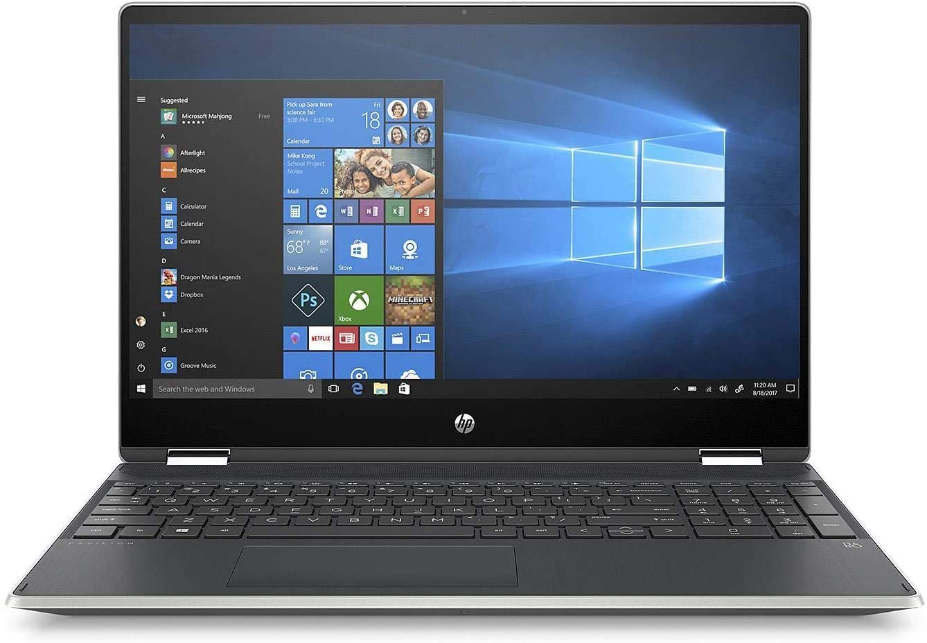 HP Pavilion x360 15-dq100 15.6" FHD Convertible Notebook, Intel i7-10510U, 1.80GHz, 16GB RAM, 512GB SSD, Win10H - 16W25UW#ABA (Certified Refurbished)
