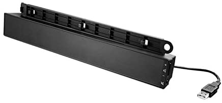 Lenovo USB Soundbar, Stereo Speakers, Wired, 2 x 1.25W RMS, Black - 0A36190