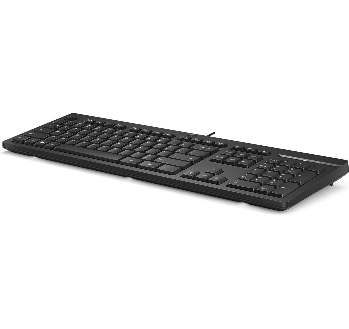 HP 125 Wired English Keyboard, QWERTY, USB, Plug and Play, Black - 266C9AA#ABA
