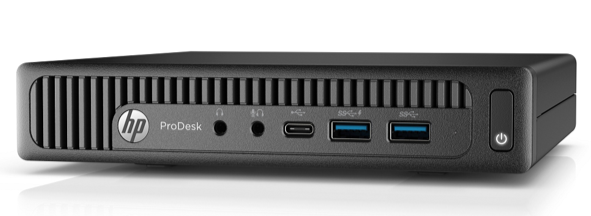 HP ProDesk 600 G2 Mini Desktop, Intel i7-6700T, 2.80GHz, 16GB RAM, 256GB SSD, Win10P- 051791298589 (Refurbished)
