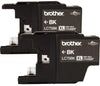 Brother Genuine High Yield 2-Pack Black Ink Cartridges, 600 Pages/Cartridge - LC752PKS