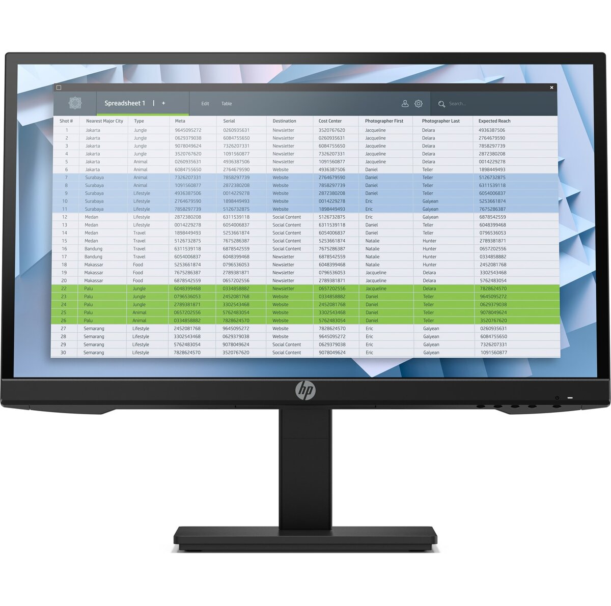 HP P22h G4 21.5" FHD LCD Monitor, 16:9, 5MS, 8M:1-Contrast - 9UJ12A8#ABA
