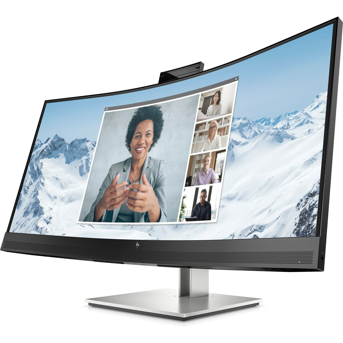 HP E34m G4 34" WQHD Curved USB-C Conferencing Monitor, 21:9, 5MS, 3000:1-Contrast - 40Z26AA#ABA (Certified Refurbished)