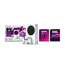 Microsoft Xbox Series S Console - Fortnite & Rocket League Bundle, 512GB SSD, White - RRS-00025