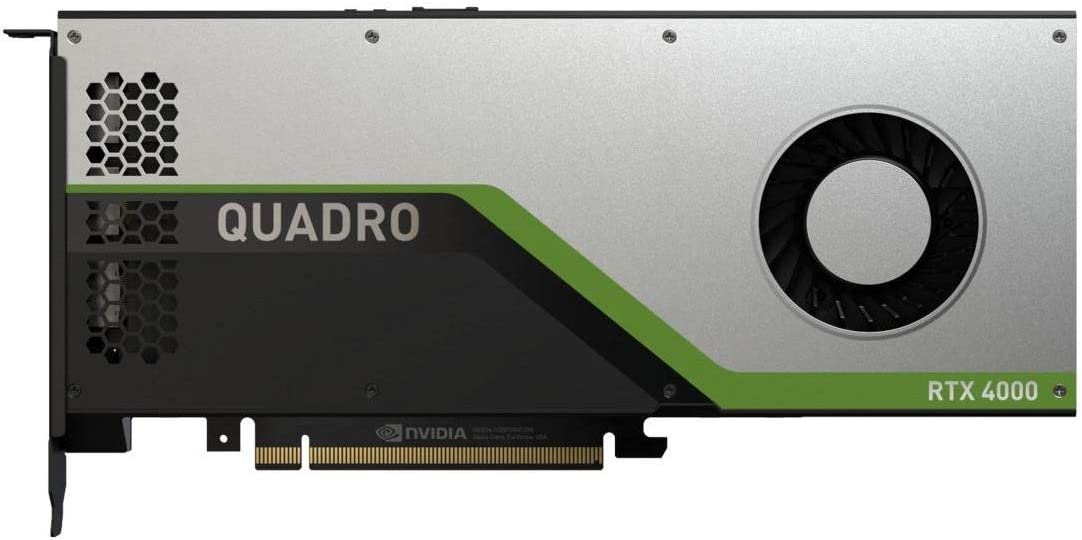 HP NVIDIA Quadro RTX 4000 Graphics Card, 8GB, PCIe 3.0x16, 3xDP - 5JV89AT