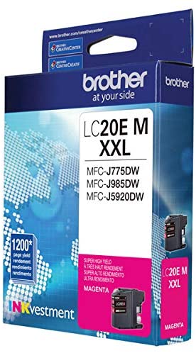Brother Genuine INKvestment Super High-Yield Magenta Ink Cartridge, 1200 Pages - LC20EM