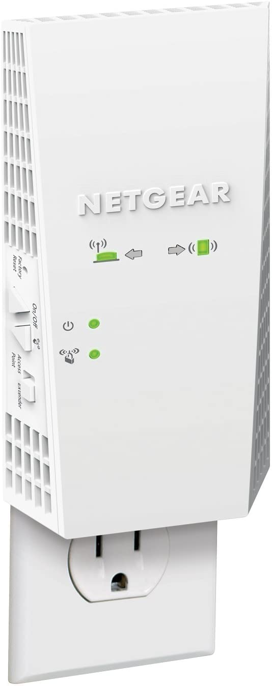 Netgear AC1900 Dual-band WiFi Mesh Extender, Essentials Edition, 1.9Gbps, Wall-plug, Internal Antenna - EX6400-100NAS