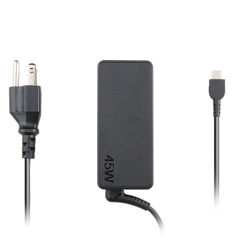 Lenovo ThinkPad 45W USB-C Power Adapter, Slim Tip Charger for ThinkPad Notebooks & Tablets - 4X20M26252