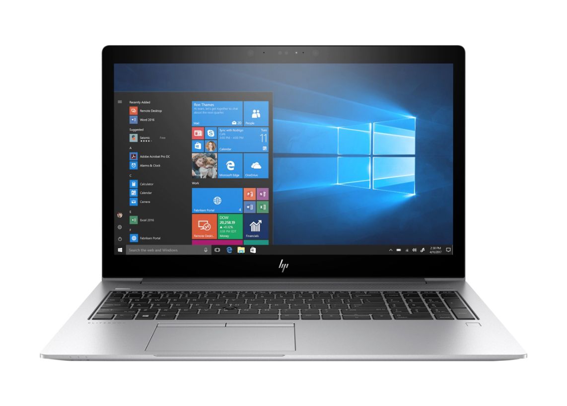 HP EliteBook 755-G5 15.6" FHD (Touchscreen) Business Notebook, AMD Ryzen 7-2700U, 2.20GHz, 8GB RAM, 256GB SSD, Windows 10 Pro 64-Bit - 4TN71UT#ABA